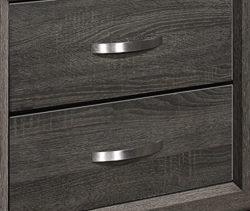 Stylish Gray Finish Nightstand for Improved Bedroom Space, Two Convenient Dovetail Drawers, for Modern Decor - Image 8