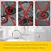 Alamic Drain Key Lifting Hook Stainless Steel Tub Drain Removal Tool for Drain Grate Drain Hair Catcher Daily Clean - 6 Pack