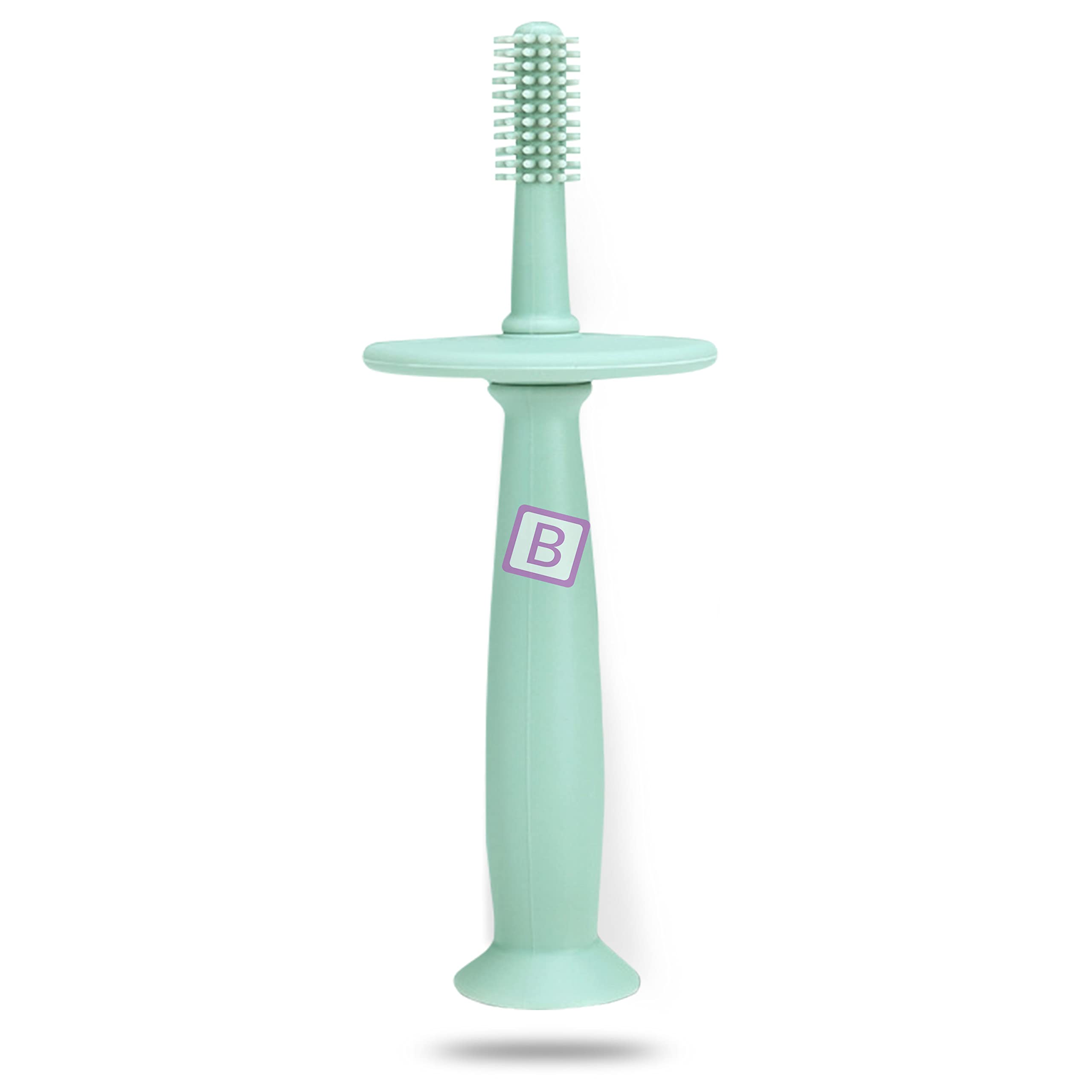 Bembika Baby Teether Toys Teething Stick, Baby Teether Silicone, Baby Teether Keys, Baby Teether Toothbrush (Green Color).-image-43
