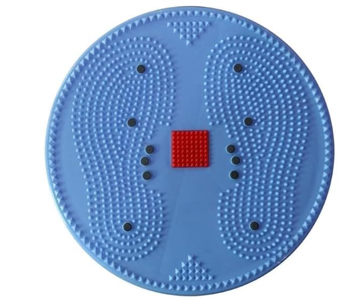 Exercise Machine with Acupressure Mat, Big Disc, Yellow-image-15