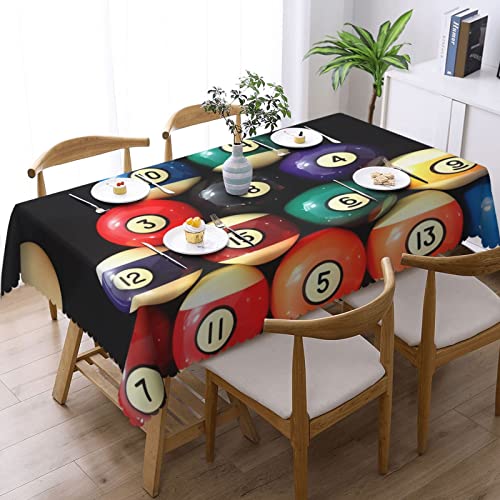 Nappe de billard 137x183 cm rectangulaire imprimée et colorée pour table