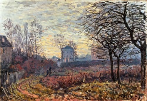 Tableau Alfred Sisley Louveciennes pour habiller un grand mur vide de séjour 60x90