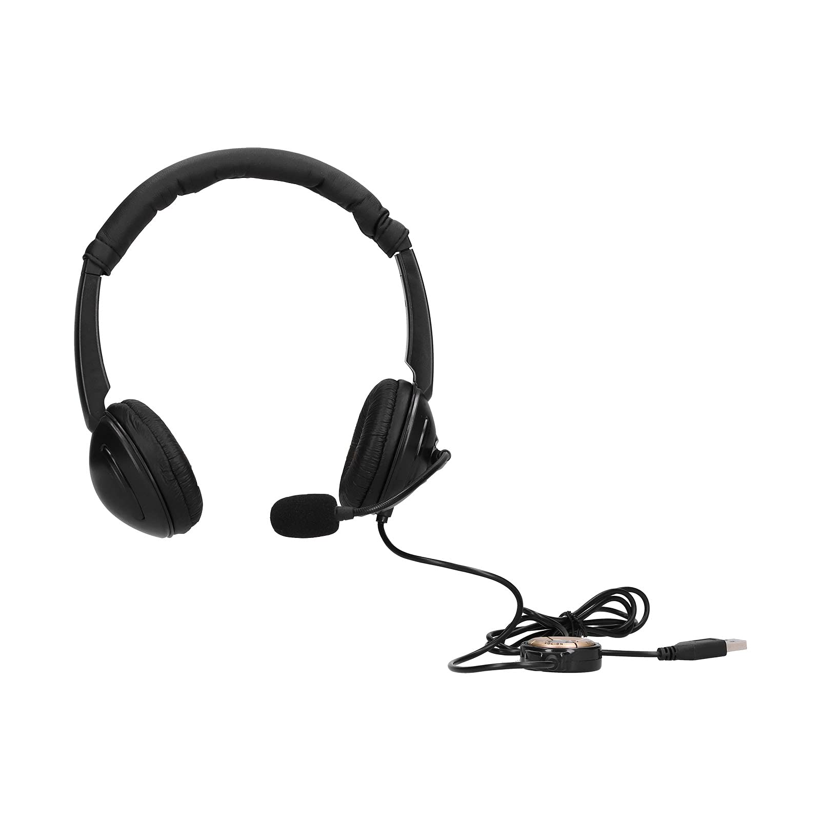 YedaHcy OY359 USB Wired Telephone Headset, Digital Audio Headphone with Microphone, Noise Reduction, Fit, for Call Centers, Webinars, and Business Communications