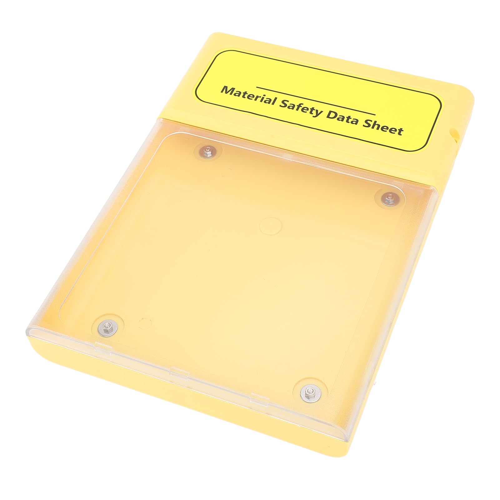 Custodia Organizer Trasparente Portatile, Scatola di Archiviazione Documenti Visibile, Scatola di File MSDS Resistente Alla Polvere e All'acqua per Organizzare Carta A4, Lettere,