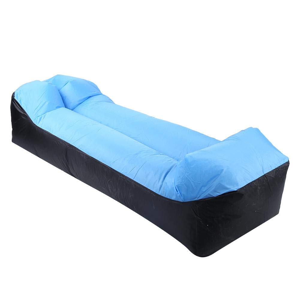 Keenso Air Bed, Oxford Cloth Camping Inflatable Sofa Outdoor Bag Beach Camping Travel Sleeping Bag Air Bed Lounger Chair(air Bed)