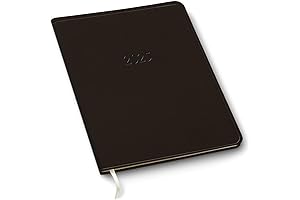 Large Monthly Planner 2024-2025: Monhegan Cocoa Gallery Leather Monthly Planner