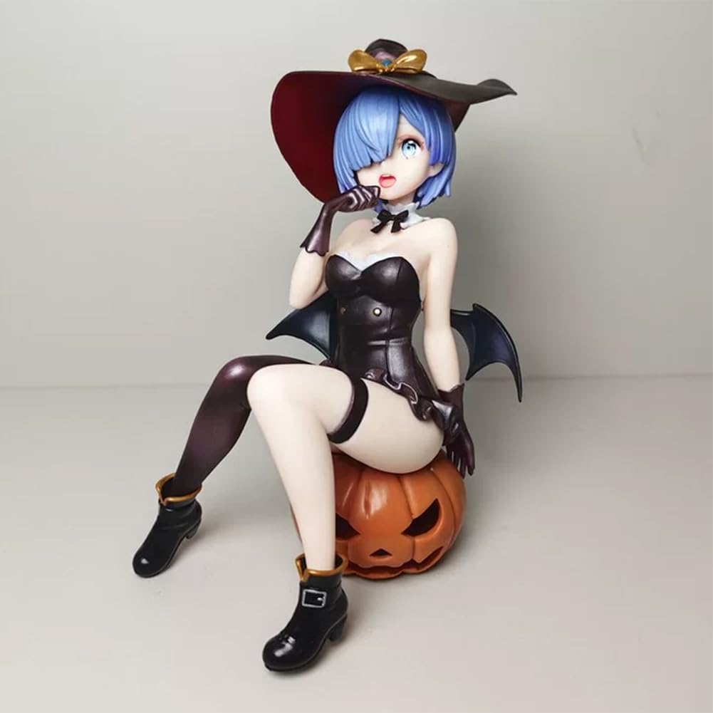 YLQANONG Re:0 Rem Figures Remu Anime Figure Statues Anime Figurine Ornaments Cake Decoration for Fans 6.1IN