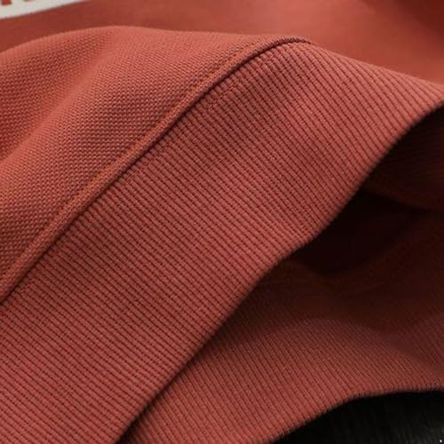 Toddles Kids Sweatshirt Boys Long Sleeve Letters Print Girls Crewneck Pullover Sweatshirts Casual Tops Brick Red 7-8 Years4