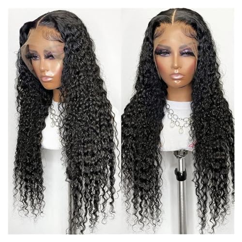 Curly Human Hair Wigs 13x4 HD Lace Front Wigs with Baby Hair 14-40 Inch Brazilian Remy Hair Deep Wave Lace Front Wigs for Women 