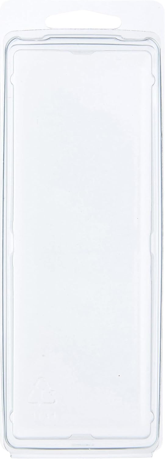 Collecting Warehouse Clear Plastic Clamshell Package / Storage Container, 6.125" H x 2" W x 1.25" D, Pack of 50