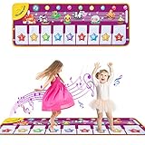 Coumius Sharp Estera de Piano Musical, Piano Música Dance Mat para Niños, Alfombrilla Musical Plegable Baby Dance Music Alfombra para Piano Manta Juguetes Regalo para niños Niñas