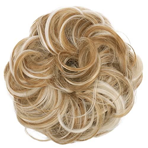 image for CAISHA Messy Scrunchie Bun Voluminous Wavy Hairpiece Heat-resistant Sy