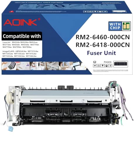 AQINK RM2-6460-000CN RM2-6418-000CN Fuser Compatible with HP Laserjet M452dn M452dw M377dw M454dn M477fdn M479fdn Canon imageCLASS MF731Cdw MF733Cdw MF735Cdw MF746Cdw Duplex Models Printers,110V