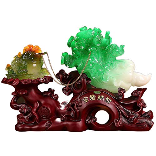 Crapaud doré ornement traditionnel Feng Shui à offrir