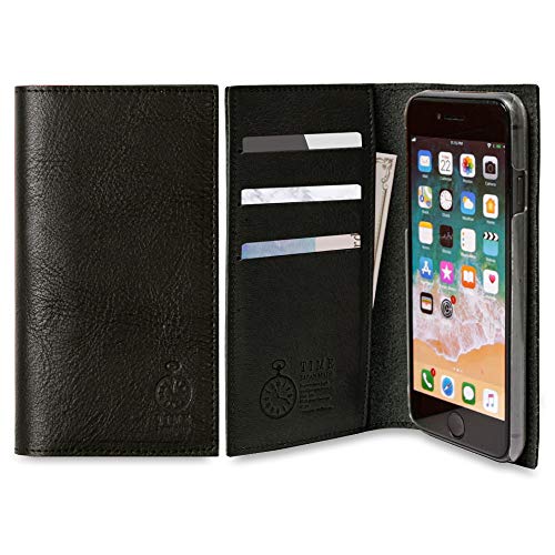 17 用 ケース 手帳型 ベルトなし マグネットなし カード入れ ポケット付き スマホケース 本革 栃木レザー シンプル スマホカバー 全機種対応 全面保護 軽量 薄型 おしゃれ 人気 耐衝撃 スクエア 日本製 手帳ケース (ブラック) 100061292