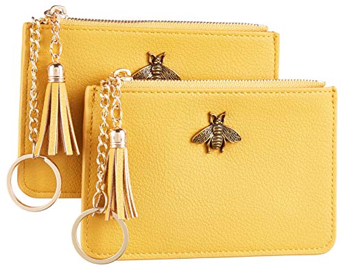 2 Pack Women Coin Purse Change Wallet Coin Pouch Card Holder Clutch