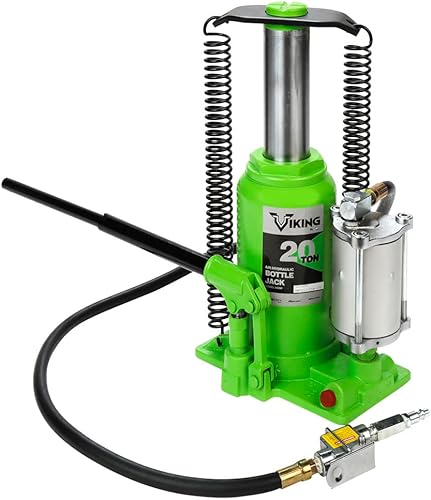 AFF Viking 54200 - Gato hidráulico para botella de aire de 20 toneladas, uso resistente, resortes de retorno duales, color verde (1 par), 54200