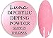 SHEBA NAILS Glow In The Dark Dipcrylic Dip Dipping Powder - 3 pc Trio Set - Shooting Star, Glistening White, Moon Child 1oz ea