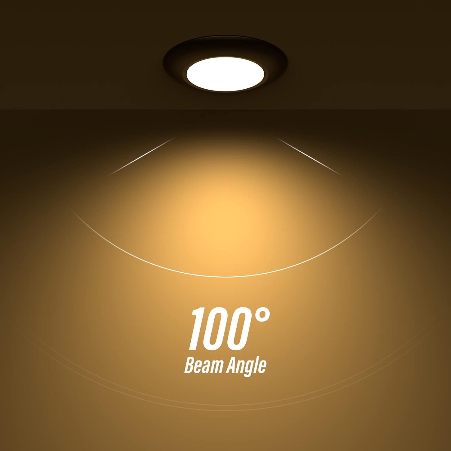 ZAGO 20 Packs Black 6 Inch LED Disk Light Surface Mount Low Profile Recessed Retrofit Ceiling Fixture for J Box, 5CCT Switchable, Dimmable, 120V, 15W, 920LM, CRI>80, ETL, Wet Location