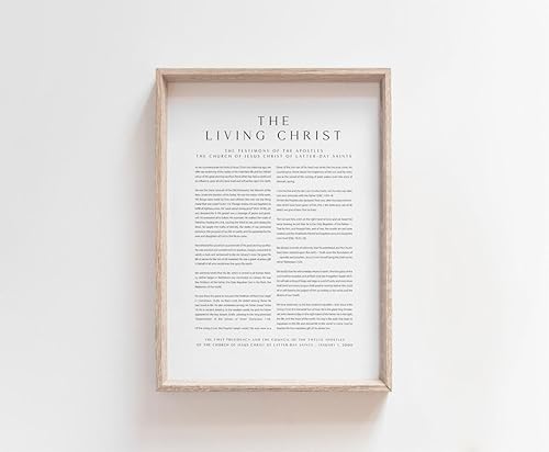 Miniatura 3 de 4 piezas enmarcadas de arte para la pared, póster de proclamación familiar, artículos de fe, impresiones de lienzo, pintura para vivir Cristo,