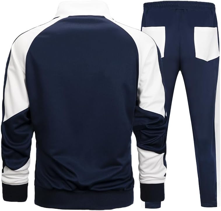 LBL Leading the Better Life Mens Track Suits Casual Full Zip Sweat Suit Active Jackets and Pants 2 Piece Outfits - Image 6