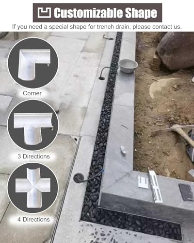 Grille d'évacuation en béton robuste : l'excellence du drainage extérieur