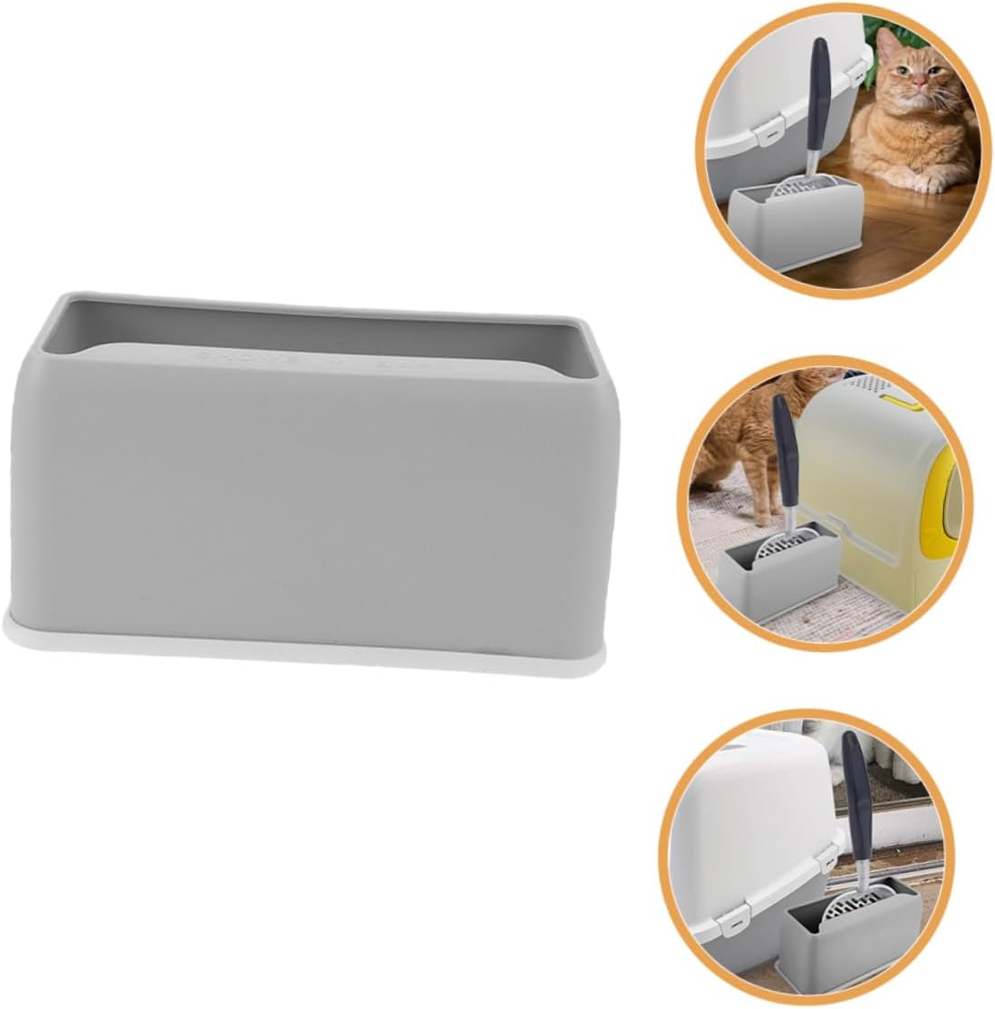 Cat Litter Scoop Holder Plastic Storage Stand for Litter Scooper Wear-resistant Organizer for Home Use