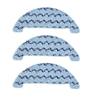 Reverbo Replenishment Kit_ | Replacement Parts | Accessories Compatible with ILIFE A80 Pro | Mop Cloth | Mop Replacement Head (Set of 3 Blue) (Size-15.2L x 15.2W x 5.1H)