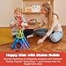 Magformers Rainbow 62-Piece Set - Magnetic Tiles Building Blocks, Educational Kit, STEM Toy Set - Magnetic Building Tiles for Kids to Develop Problem-Solving Abilities and Shape Recognition