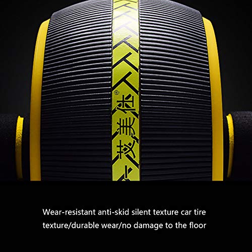 Rolo abdominal, adequado para exercícios abdominais, roda abdominal, 9,5 cm, equipamento de fitness