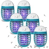6 Pack Plug in Bug Zapper Indoor for Flying Insect Mosquito, Electronic Mosquito Zapper Gnat Traps w
