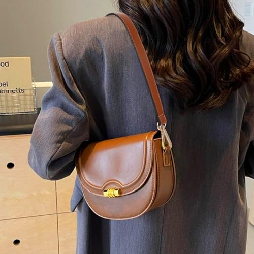 GEEHUA Brauner Taschengurt, 19 Zoll PU Taschenriemen Schultergurt Für Taschen Henkel Für Taschen Henkel Für Taschen Aus Ersatz Mit Drehverschlüssen Für Geldbörse Tragetasche Umhängetasche(Braun)