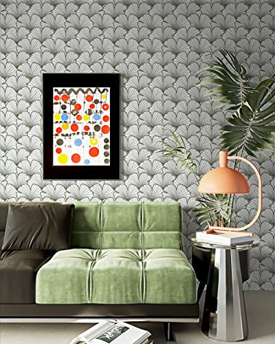 Heroad Brand 15.5"X78.7" Green Leaf Wallpaper Peel And Stick Green Ginkgo Leaves Wallpaper Geometry Contact Paper Self Adhesive Boho Thicken Contact Paper For Cabinets Removable Waterproof Vinyl #TOP5