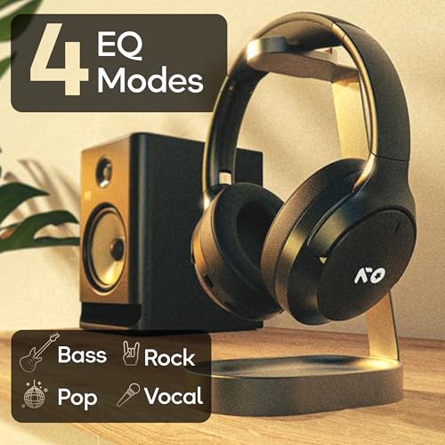 GOBOULT Q Over Ear Bluetooth Headphones Jet Black - Image 7