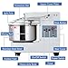 GarveeTech Commercial Food Mixer, 10.5 Qt Touch Screen Dough Mixer Machine with Timer, Security Shield, 650W Dual Rotating Dough Kneading Machine Food-grade Stainless Steel Bowl for Restaurant Bakery