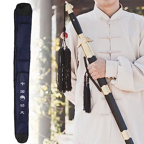 Bolsa de transporte de espada Taichi, bolsa de lona de camada única para espada durável para artes m
