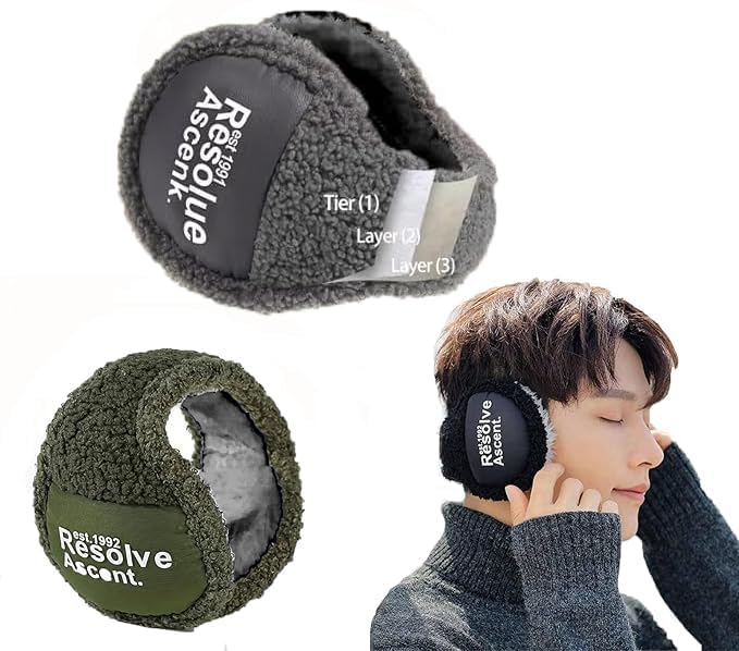 Winter wear Pack of 2 Furry Warm earmuffs for Adults-image-9