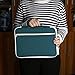 BTSKY Multi-Functional A4 Document Bags Portfolio Organizer-Waterproof Travel Pouch Zippered Case for Ipads, Notebooks, Pens, Documents (Dark Blue)