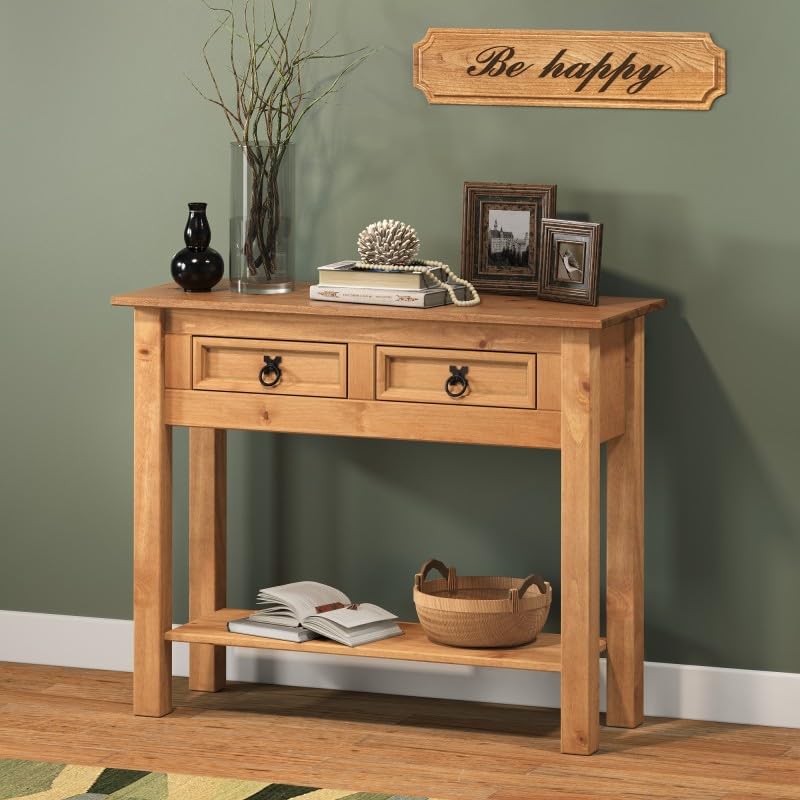 Mercers Furniture Corona 2-Drawer Console Table - Pine product thumbnail 3