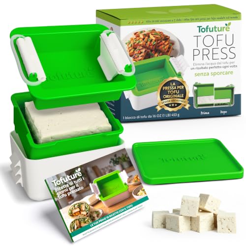 Tofuture Pressa per Tofu | Sistema Brevettato Tutto-in-Uno | Per 225–450g