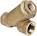 Apollo Valve 59 Series Bronze Y-Strainer with Tapped Cap, 1" NPT Female, 20 Mesh Screen