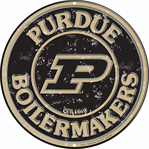 Hangtime Purdue - Purdue Boilermakers 12 inch Circular Sign
