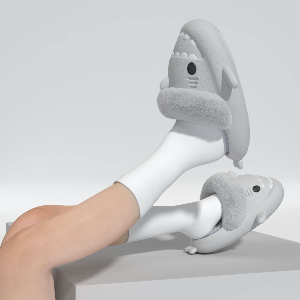 ChayChax Ciabatte Squalo Estive Open Toe Donna Uomo Bambini Coppia Ciabatte da Doccia con Squali Simpatico Cartone Animato, Sandali da Doccia Antiscivolo E Morbidi E Morbidi per Donna Uomo