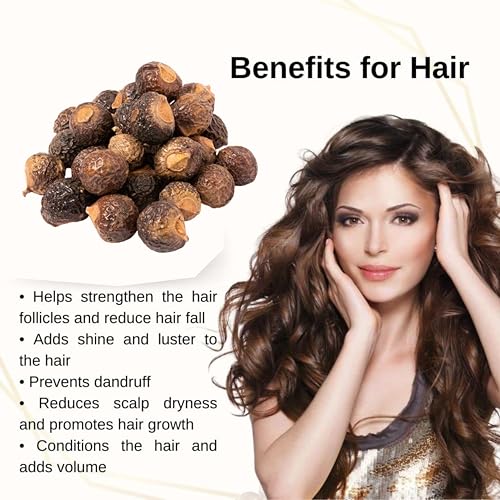 Image of Bioleaf Botanicals Organic Bhringraj & Reetha Powder 200gm - Ayurvedic Hair Care Blend for Strong, Shiny Hair & Scalp Health