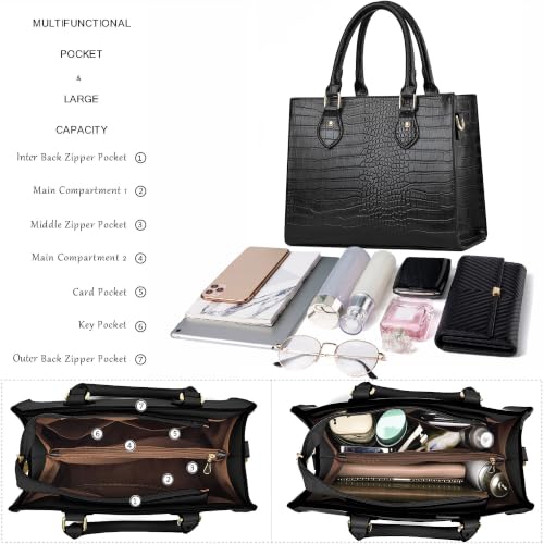 Image of CHICAROUSAL Crossbody Purses and Handbags for Women PU Leather Tote Top Handle Satchel Shoulder Bags