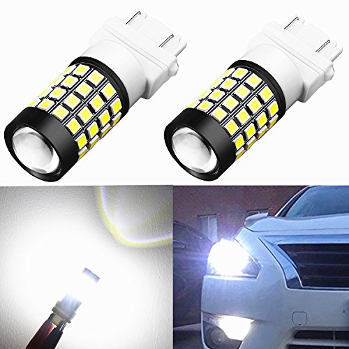 Alla Lighting 1000 Lumens 51-SMD Extremely Super Bright 6000K Xenon White 4157NA 3457K 3057 3056 T25 3157 3156 LED Bulbs High Power 2835 Chipsets LED Lights Lamps