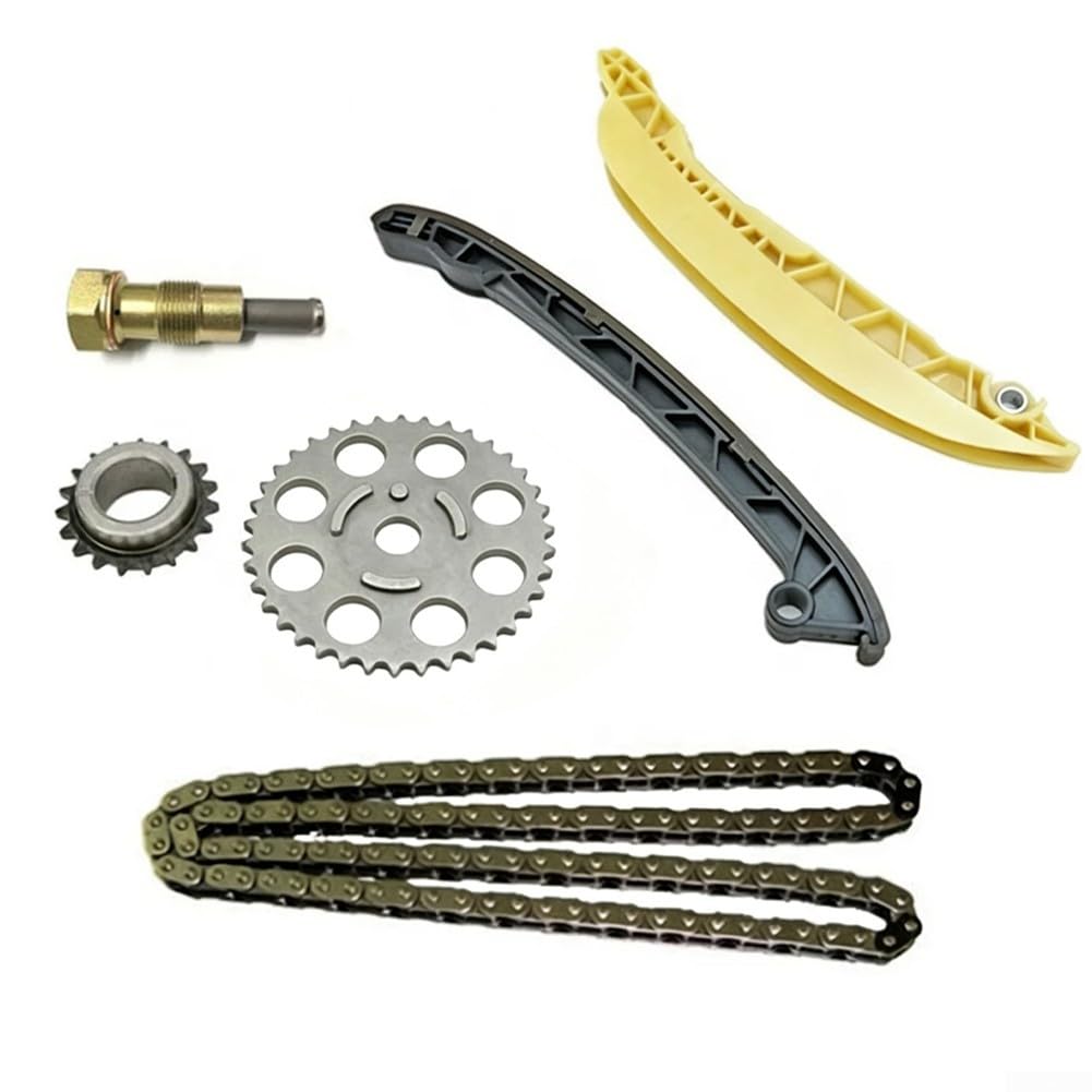 Kit de cadena de distribución para Ford Fiesta 2001-2008 1.3, para ka 1996-2008 1.3/1.6, Street para ka 2004-2005 1.6, juego de sincronización de motor de plástico de metal reemplazar ASBG-FT.JNH1.6-6