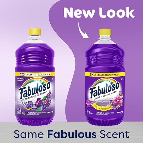 Fabuloso 2X Multi-Purpose Cleaner, No Rinse Floor Cleaner, Long-Lasting Freshness, Lavender Scent, 56 fl oz by Fabuloso - Image 2