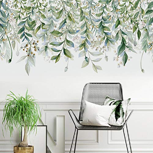 Vinilos Decorativos Hojas Verdes Removibles 3D 2 Piezas miniatura 6