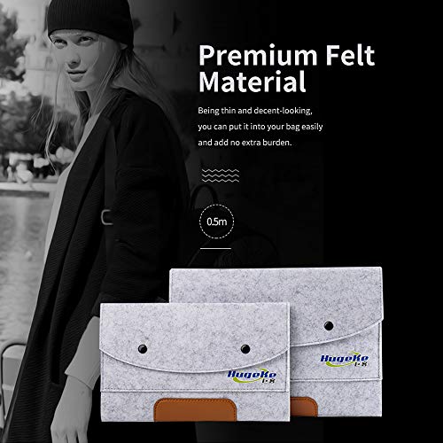 Festnight Bolsa de armazenamento para Macbook Bolsa de proteção de feltro para tablet Bolsa de trans